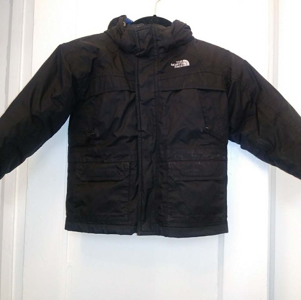 Kids Black North Face HyVent 550